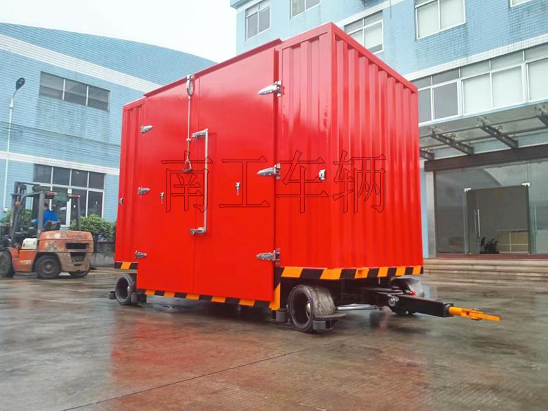 3吨双牵引箱式赢博(中国) 无动力叉车牵引工具拖车