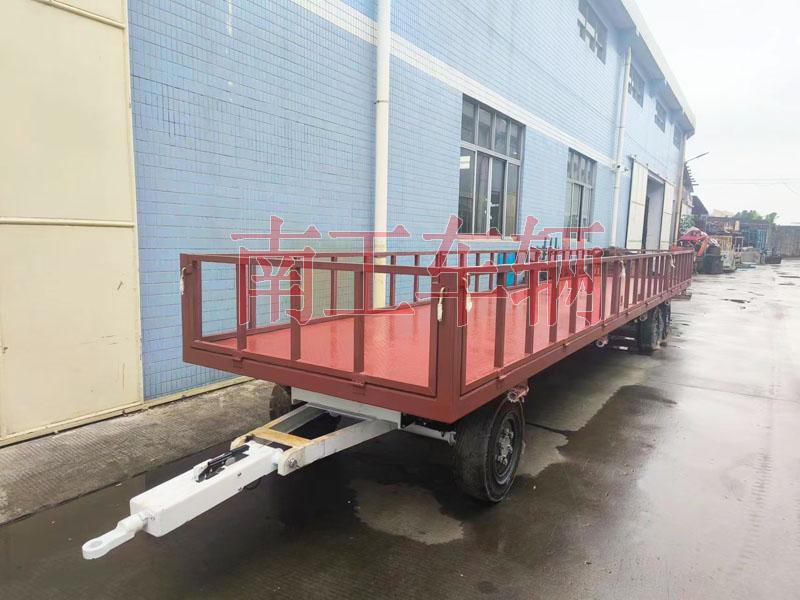 7吨赢博(中国)牵引工具拖车 带护栏减震刹车功能拖车